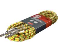 Stagg SGC6VT YL Vintage Tweed Câble d'Instrument 6 m Jaune