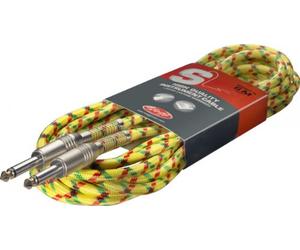 Stagg SGC6VT YL Vintage Tweed Câble d'Instrument 6 m Jaune