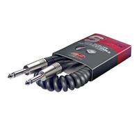 Stagg SGCC3 DL Câble enroulé de guitare Deluxe Standard 3 m Noir