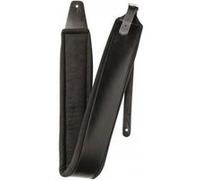 Stagg SLPL-BUCKLE BLK - Sangle rembourrée en cuir noir avec boucle chromée, pour guitare