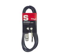 Stagg Music Câble microphone SMC6XP 6 m XLR vers Jack 6,35 mm Haute qualité Noir