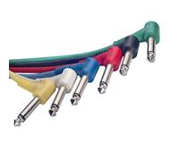 Stagg SPC060L E Lot de 6 câbles Jack 6.3mm coudés