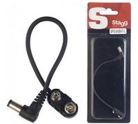 Stagg SPS-9VBAT-L - Connecteur de pile 9V - pédale d'effet, avec fiche coudée
