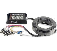 Stagg SSB-15/16X4PH Boîte de scène16 XLR Femelle/4 Jack Mâle 15 m Noir