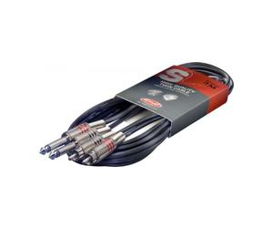 Stagg STC3PCM Câble Twin Jack-RCA Phono 3 m Noir