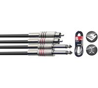Stagg STC6PCM Câble audio RCAM-Plug 6 m Noir
