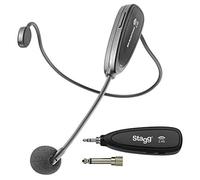 Stagg SUW 12H-BK - Micro-casque sans fil de 2,4 GHz (avec émetteur et récepteur)
