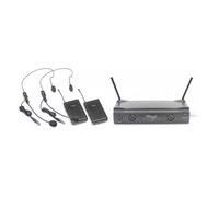 Stagg SUW 50 HH EG EU - Système de micros-casques sans fil UHF true diversity 2 canaux