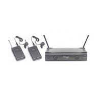 Stagg SUW 50 LL EG EU - Système de micros-cravates sans fil UHF true diversity 2 canaux