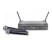 Stagg SUW 50 MM EG EU - Système de microphones à main sans fil UHF true diversity 2 canaux G