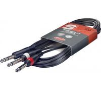 Stagg SYC1/PS2P E Câble Y pour instruments Stereo phone-plug/2 x Phone-plug - 1m