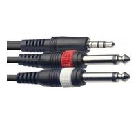 Stagg SYC3/MPS2P E Câble Y pour instruments Mini stereo phone-plug/2 x phone-plug - 3m