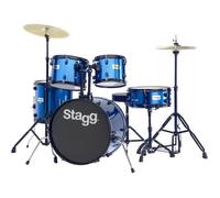 STAGG TIM120B BL Batterie Acoustique 20"" - 5 Pièces - Bleu