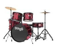 Stagg TIM122B WR - Batterie Acoustique 22'' Bordeaux Complète Batterie