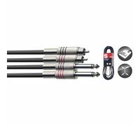STAGG Twinkabel - MCinch/Jack - 6M
