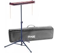 Stagg Woodblock Temple Block Set (5) Inc Stand & Mallets