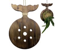 Staghorn Wall Mounting Board, Wood Vertical Plant Holder, 11.02x7.87x0.67 Inches, Rustic Display Backboard, Durable Hanging Panel for Platycerium Orchids, Garden Wall Decor, Home Porch Apartment Use