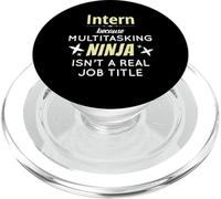 Stagiaire Parce Que Le Ninja multitâche n'est Pas Un Titre d'emploi PopSockets PopGrip pour MagSafe