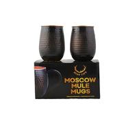 STAGLIFE Lot de 2 gobelets en cuivre pur de 473 ml - Gobelet en cuivre massif pour eau potable - Tasse en cuivre Moscow Mule