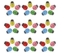 STAHAD 100 pièces Autocollants Bois Forme d’Insectes Colorées Décor Micro Paysage DIY Ornements Miniatures Auto-adhésifs pour Jardin et Bricolage