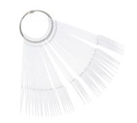 STAHAD 100 pièces Nuancier Ongles Présentoir Vernis Fan Forme Transparent pour Salon Art Ongles Nail Display Tips