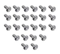 STAHAD 100 Vis à Tête Ronde en Acier Inoxydable Argenté, Résistance la Rouille, Facile à Utiliser, Lot de 100 Pièces pour Fixation Mécanique et Réparation