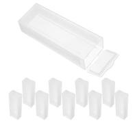 STAHAD 10pcs Boîte à Lames de Microscope en Plastique Légère et Facile à Transporter pour 5 Lames, Porte-lames de Laboratoire pour Biologie et Hôpital