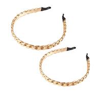 STAHAD 2 pièces Bandeaux Métalliques Élégants Chaîne Accessoires Cheveux Style Couronne pour Mariage et