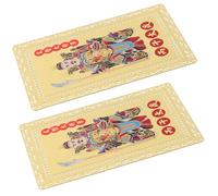 STAHAD 2 Pièces Carte de Protection Tai Sui Feng Shui Année Du Cheval Amulette Zodiaque Chinois Cartes de Bénédiction pour Maison Bureau Porte-monnaie