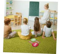 STAHAD 2 Pièces Panneaux de Vote Double Face pour Enseignants Accessoire Portable de Jugement Classe PVC et Interaction Élèves avec Oui Non Correct Faux