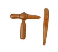 STAHAD 2 pièces Planche de Massage Bois Outil de Grattage pour Visage et Corps Massage Musculaire et Réflexologie Auto-massage Fascias Thérapie Thaï Soulagement Tension Cervicales et Cou