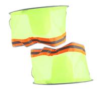 STAHAD 2 Pièces Protège-Nuque Réfléchissant Haute Visibilité pour Casque Pare-Soleil à Large Bord Polyester Respirant Protection Solaire avec Filet Jaune Fluo Couleur