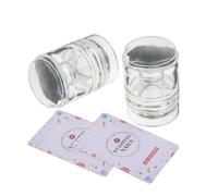 STAHAD 2 Pièces Silicone Nail Stamp Kit For French Manicure Flexible Silicone Stamper With Transparent Plate For Precise DIY Nail Art Portable And Easy To Use
