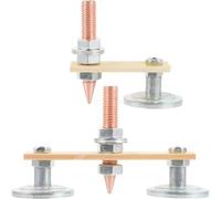 STAHAD 2pcs Accessoires pour Soudeur Pince de Stabilité de Soudage Magnétisme Puissant en Fer Électrolytique Résistance Vieillissement pour Support Soudure Fiable