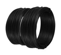 STAHAD 2pièces Fil Métallique Noir Enduit Lot pour Travaux Manuels Attache-câble Flexible pour Fleurs Jardinage Mètres Fil De Treillis Robuste