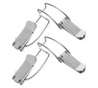 STAHAD 4 Fermoirs à Bec de Canard en Acier Inoxydable 201, Loquet à Bascule Robuste pour Boîtes à Outils, Coffres et Bagages, Fermeture Sécurisée, Quincaillerie Industrielle