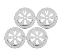 STAHAD 4 Pièces Lot Ventilation Acier Inoxydable pour Four Sortie Air Ronde à Persiennes Accessoires Durables pour Barbecue et Chambre de Séchage