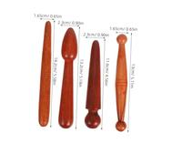 STAHAD 4 Pièces Set de Outils de Massage pour Points de Pression Stimulateur de Circulation Sanguine pour Dos et Cou Accessoire Manuel Traditionnel Chinois pour Corporel
