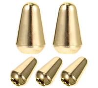 STAHAD 5 Boutons de Commutateur Guitare Électrique en Métal Doré, Embouts Résistants et Légers, Accessoires Pratiques pour Guitaristes, pour Réparation et Personnalisation