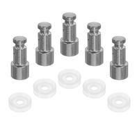 STAHAD 5 Ensembles de Soupapes à Flotteur pour Autocuiseur Électrique 4l 5l 6l en Acier Inoxydable Joint en Caoutchouc Installation Simple et Design Sûr Cuisine