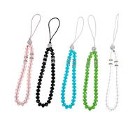 STAHAD 5 pièces Chaîne de Téléphone Portable Perlé Lanière Tour de Cou Décorative et Antichute Compatible avec Coque Téléphone Bracelet Poignet