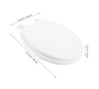 STAHAD Abattant Wc en Mousse Épaisse Renforcée Blanc Uo, Coussin de Siège de Toilette, Accessoire Salle de Bain Confortable à Fermeture Douce, Couverture Résistante pour Toilettes