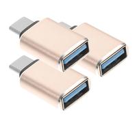 STAHAD Adaptateurs USB 3.0 vers USB-C OTG pour Ordinateurs Portables et Téléphones, Lot de 3, Design Compact et Léger, Compatible Charge Rapide et Transfert de Données, pour Déplacements