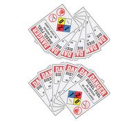 STAHAD Autocollants D'avertissement de Sécurité pour Station-service, 12 Feuilles Autocollantes Auto-adhésives Faciles à Installer, pour Usines et Entrepôts