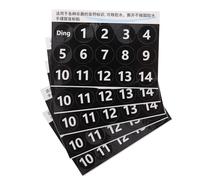 STAHAD Autocollants de Notes de Handpan 5 Pièces Noirs Chiffres Blancs, Étiquettes pour Apprentissage et Entraînement du Tongue Drum, Gommettes Numérotées pour Percussion Débutants,