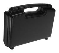 STAHAD Boîte à Outils Robuste en Plastique avec Mousse, Mallette Portable Noire pour Atelier et Pêche, Capacité de Charge et Protection Renforcée des Outils