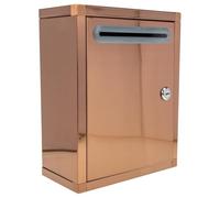 STAHAD Boîte à Réclamations Verrouillable A4 en Acier Inoxydable 27x21x11 Cm Serrure Métallique, Boîte aux Lettres Publique Étanche pour Bureau, École et Lieux Publics, Collecte