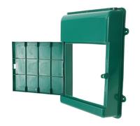 STAHAD Boîte aux Lettres Extérieure en Plastique Petite Taille Couleur Verte sans Inscription Boîte à Suggestions Murale Étanche pour Maison et Bureau Résistante aux Intempéries