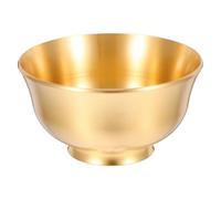 STAHAD Bol Offrande Laiton Moyen Lisse Outil Décoratif Rituel pour Bouddhistes Décoration Intérieure Élégante pour Maison et Temple