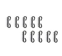 STAHAD Brosse à Ongles Petite Taille 10 Pièces Noire en Corne de Bœuf pour Manucure à Domicile Nettoyage Poussière et Saleté des Ongles Outil Professionnel